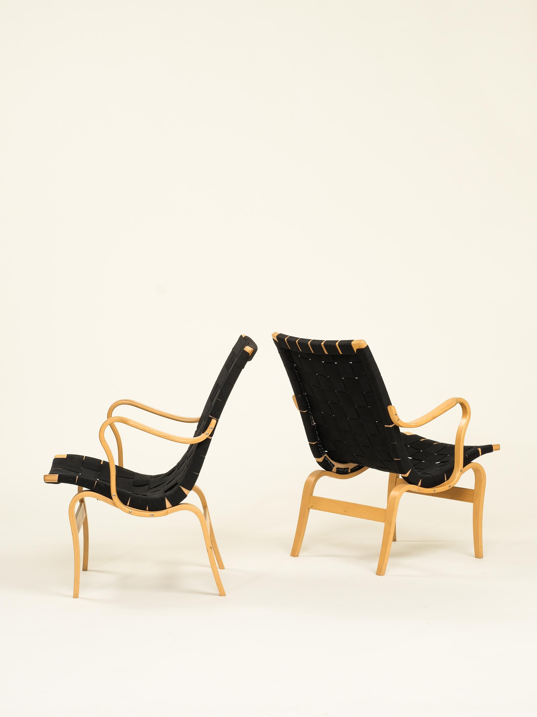 Sessel „Eva“ von Bruno Mathsson, Dux, Schweden, 2er-Set im Angebot 4