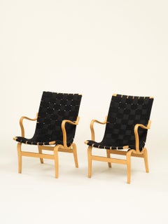 'Eva' Armchairs by Bruno Mathsson, Dux, Sweden, Set of 2