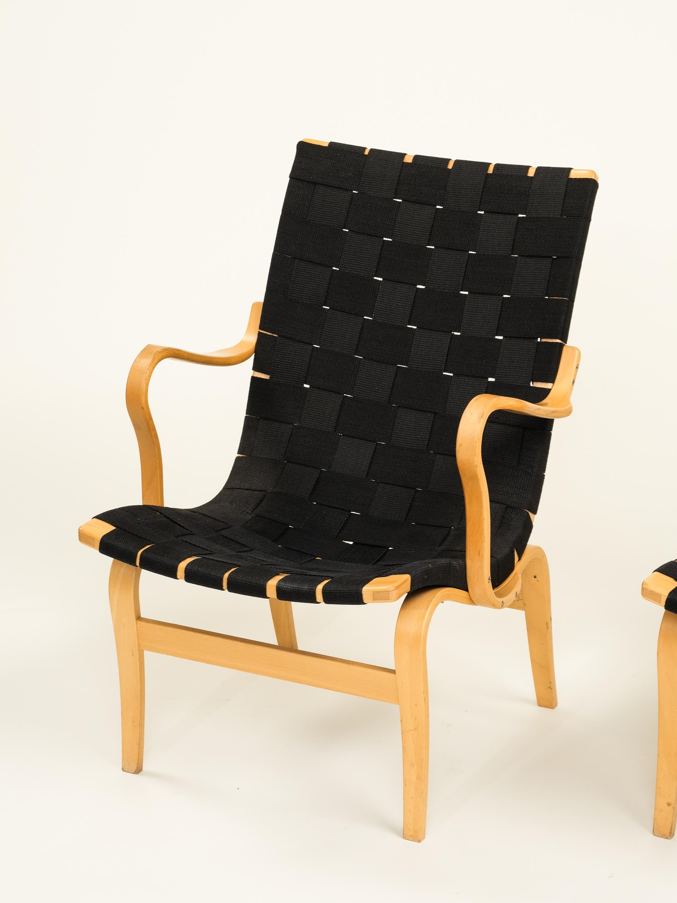 Sessel „Eva“ von Bruno Mathsson, Dux, Schweden, 2er-Set (Skandinavische Moderne) im Angebot