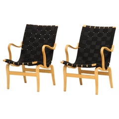 'Eva' Armchairs by Bruno Mathsson, Dux, Sweden, Set of 2