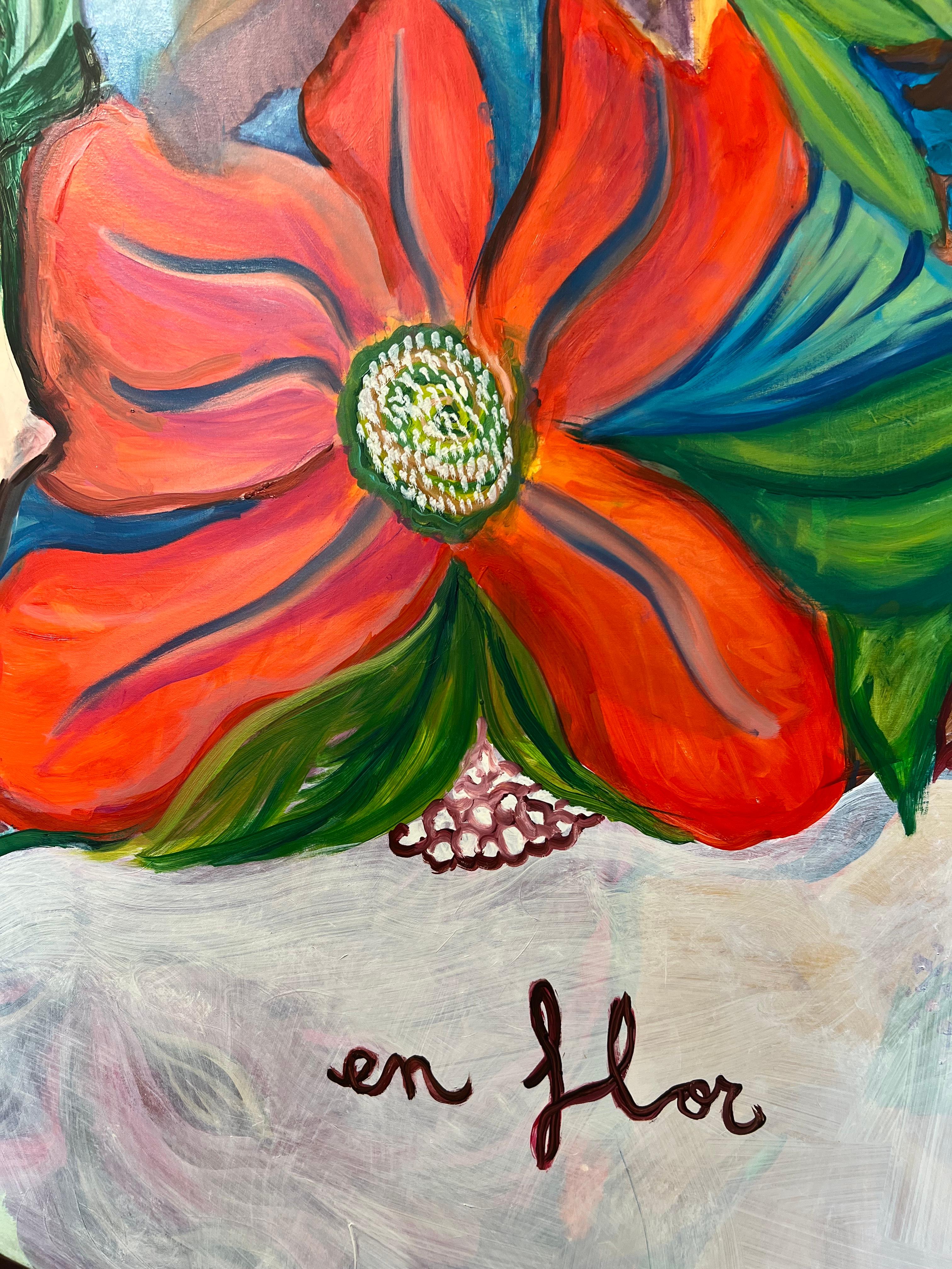 En Flor / Blooming - Contemporary Painting by Eva Armisén