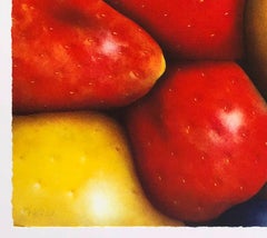 Lithographie représentant un assortiment de fruits, édition signée à 250 exemplaires, art contemporain