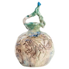 Eva Bouzard-Hui Vase aus abstrakter Kunstkeramik