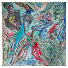 Eva Bouzard-Hui Abstract Composition Acrylic