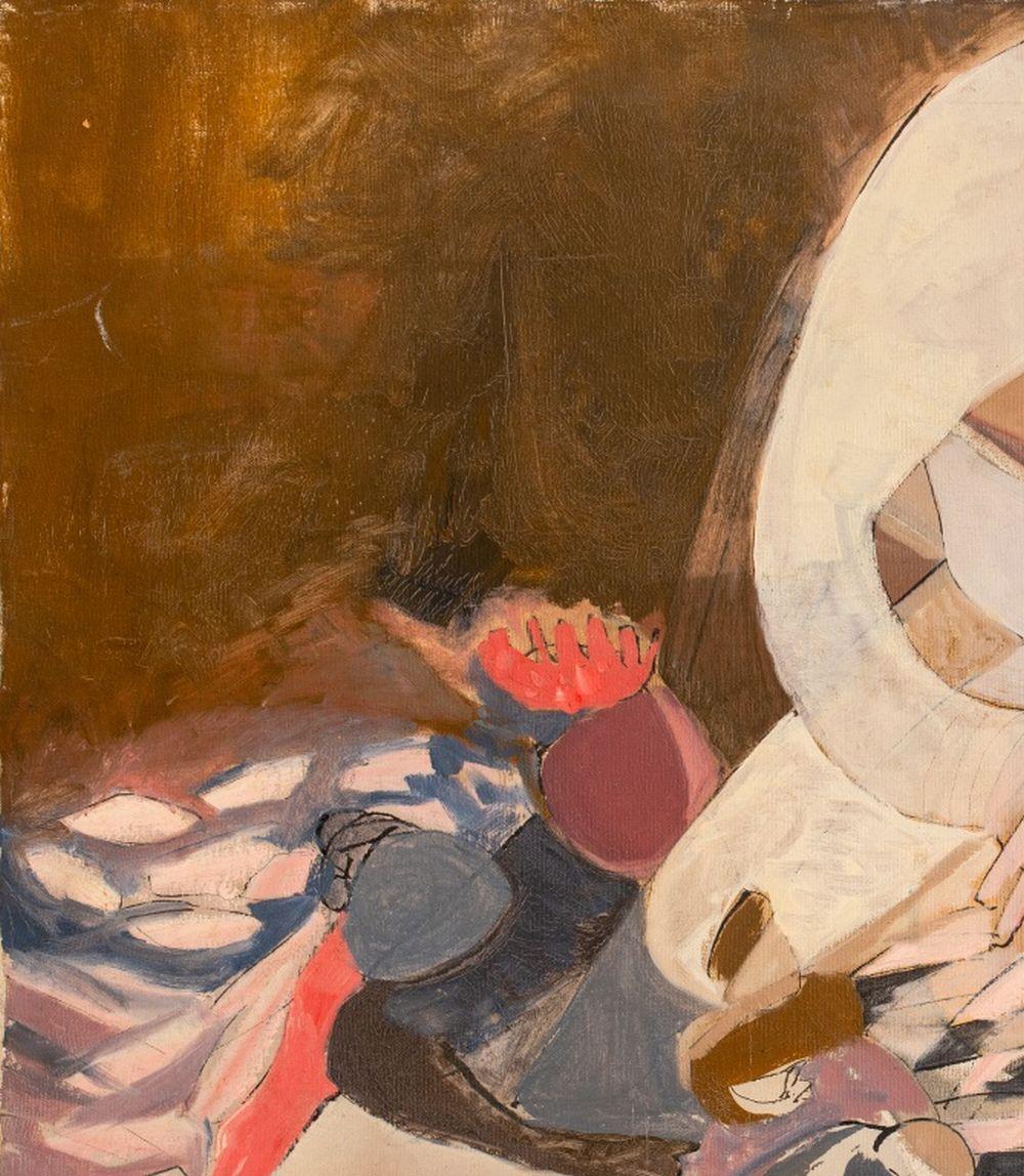 Abstract Figural Composition - Cubist Painting by Eva Bouzard-Hui