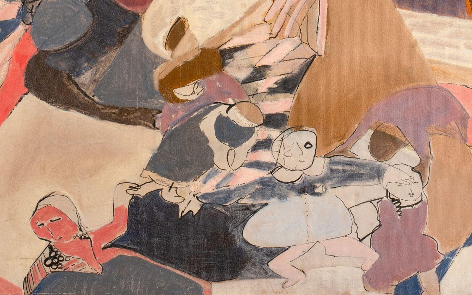 Abstract Figural Composition For Sale 1