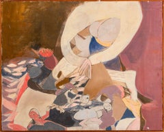 Vintage Abstract Figural Composition