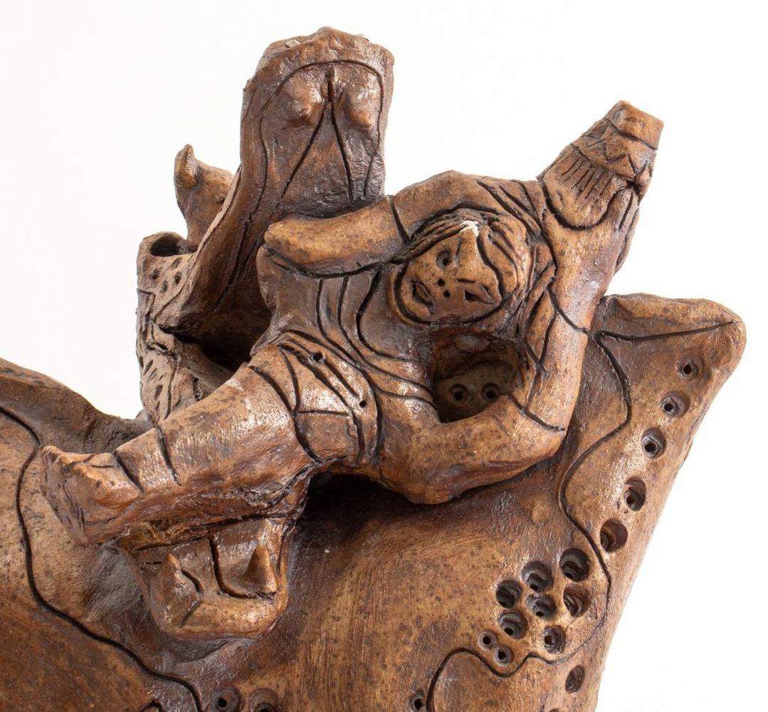 Abstract Figural Pottery Sculpture For Sale 2