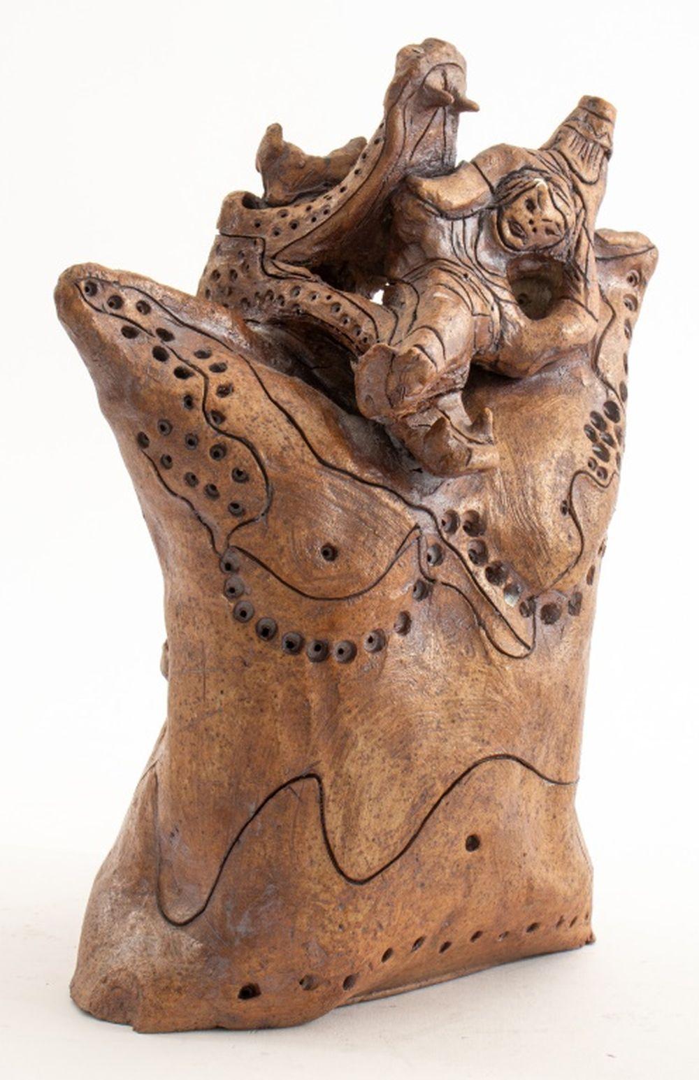 Abstract Figural Pottery Sculpture For Sale 5