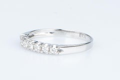 EVA certified Amalia 0.21 carat round brillant synthetic diamond white gold ring