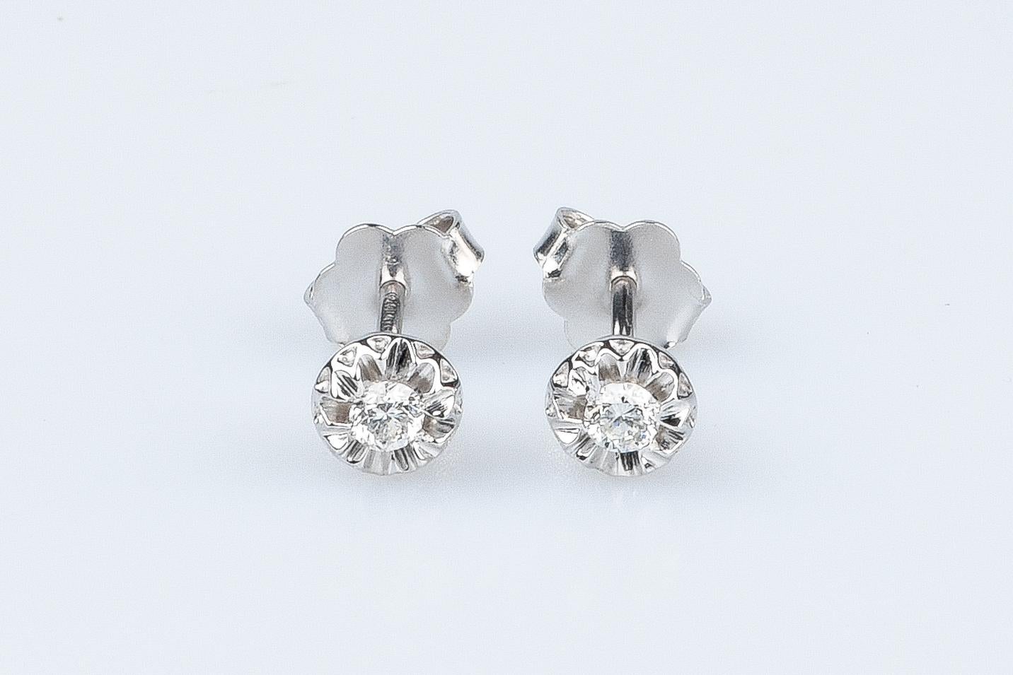 synthetic diamond earrings