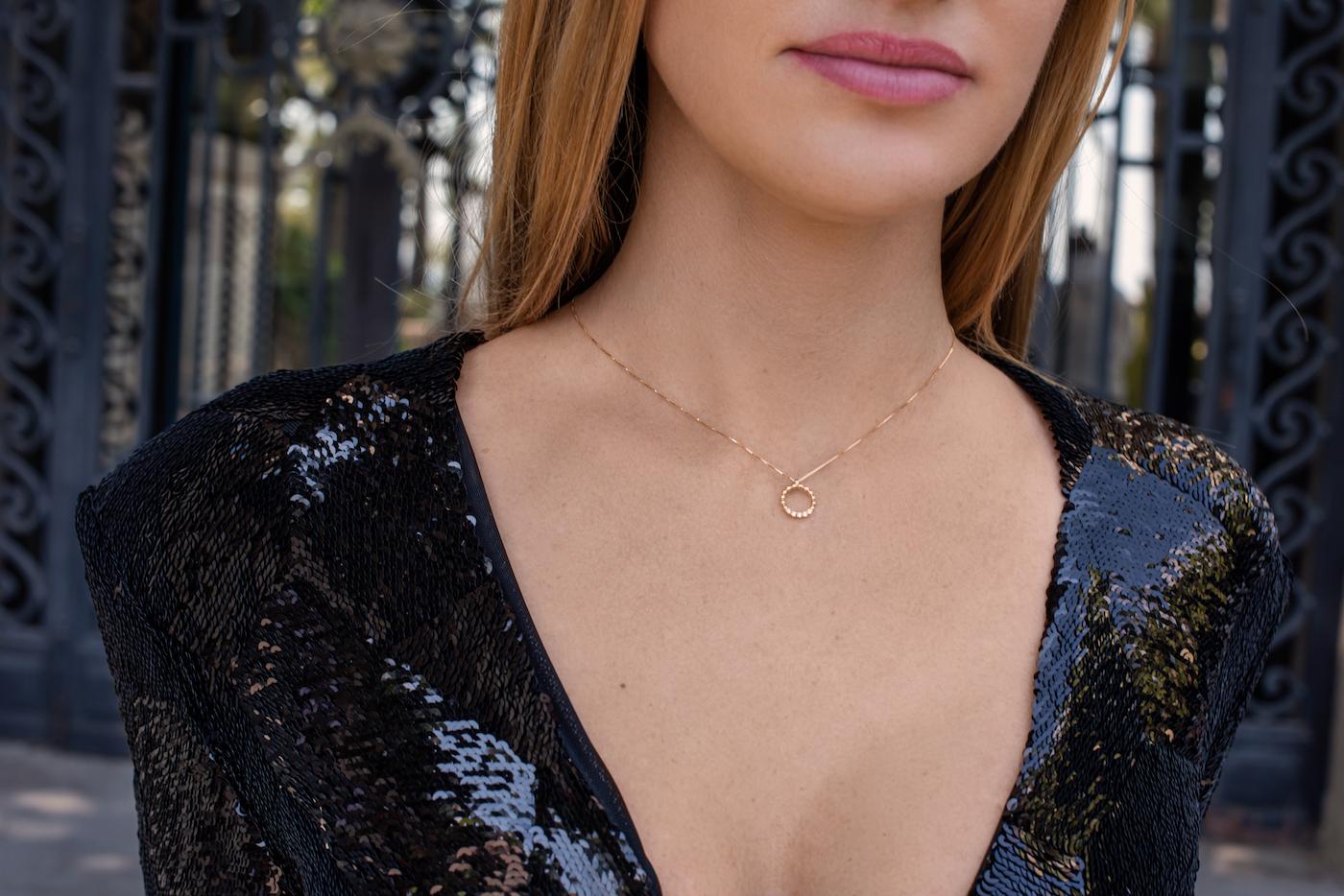 synthetic diamond necklace