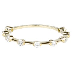 EVA certified Milla 0.18 carat round brillant synthetic diamond yellow gold ring