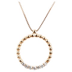EVA Collier Valentine en diamants synthétiques ronds brillants de 0,14 carat certifiés