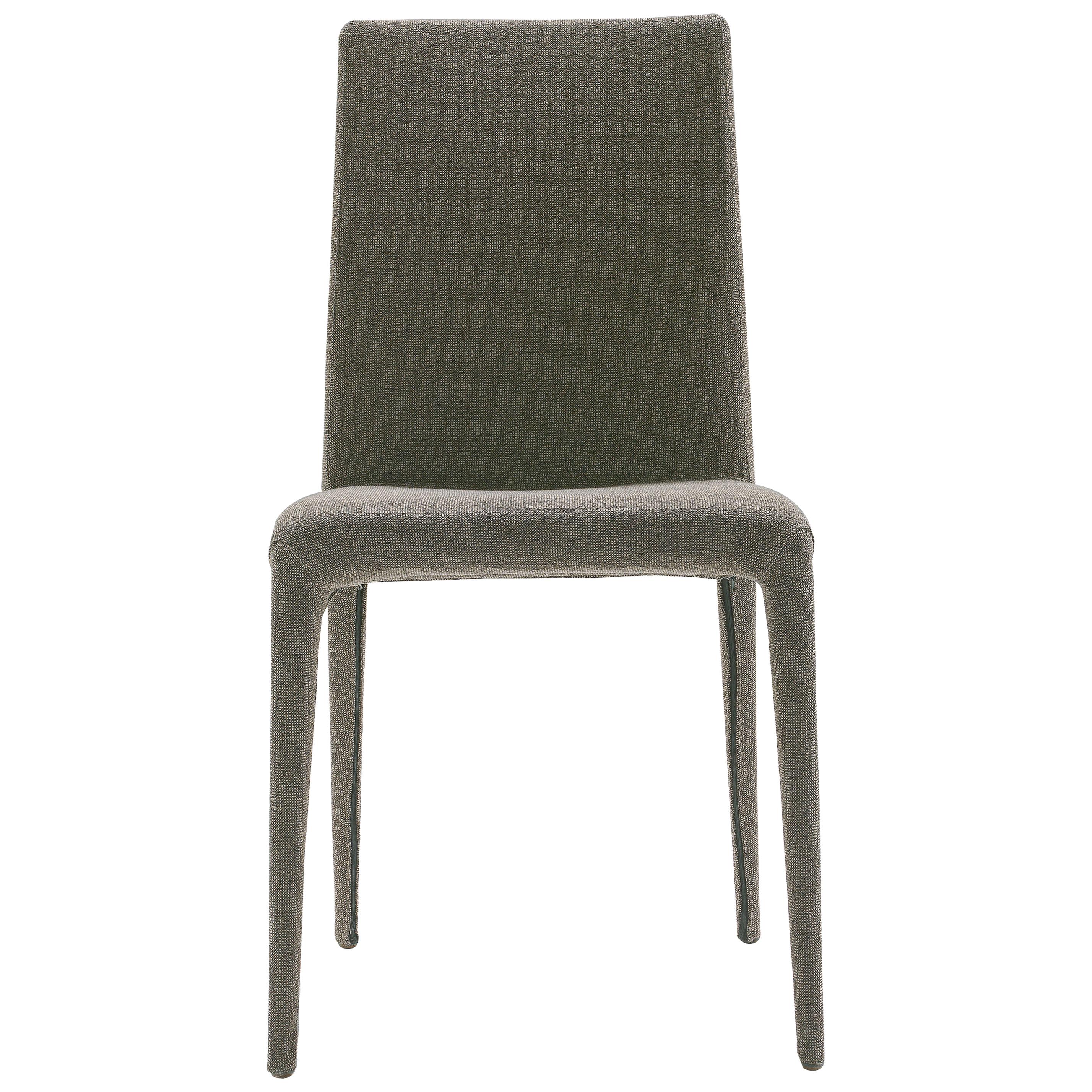 Eva Chair in Ash and Grey Fabric by Studio Tecnico Pacini & Cappellini For Sale