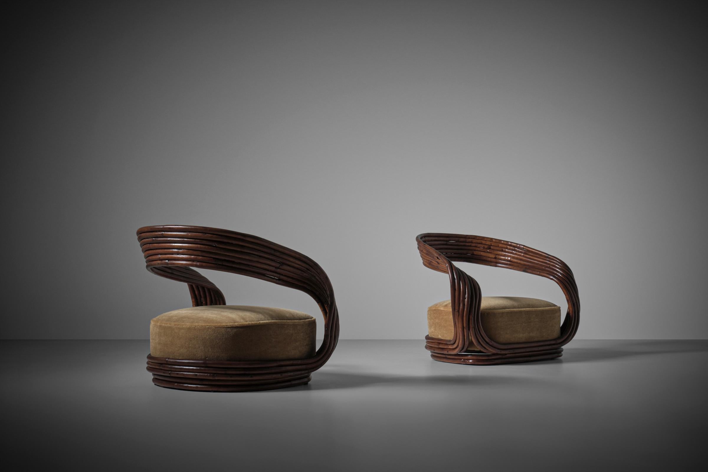 Eva Chairs by Giovanni Travasa for Vittorio Bonacina, Italy 1960s 1