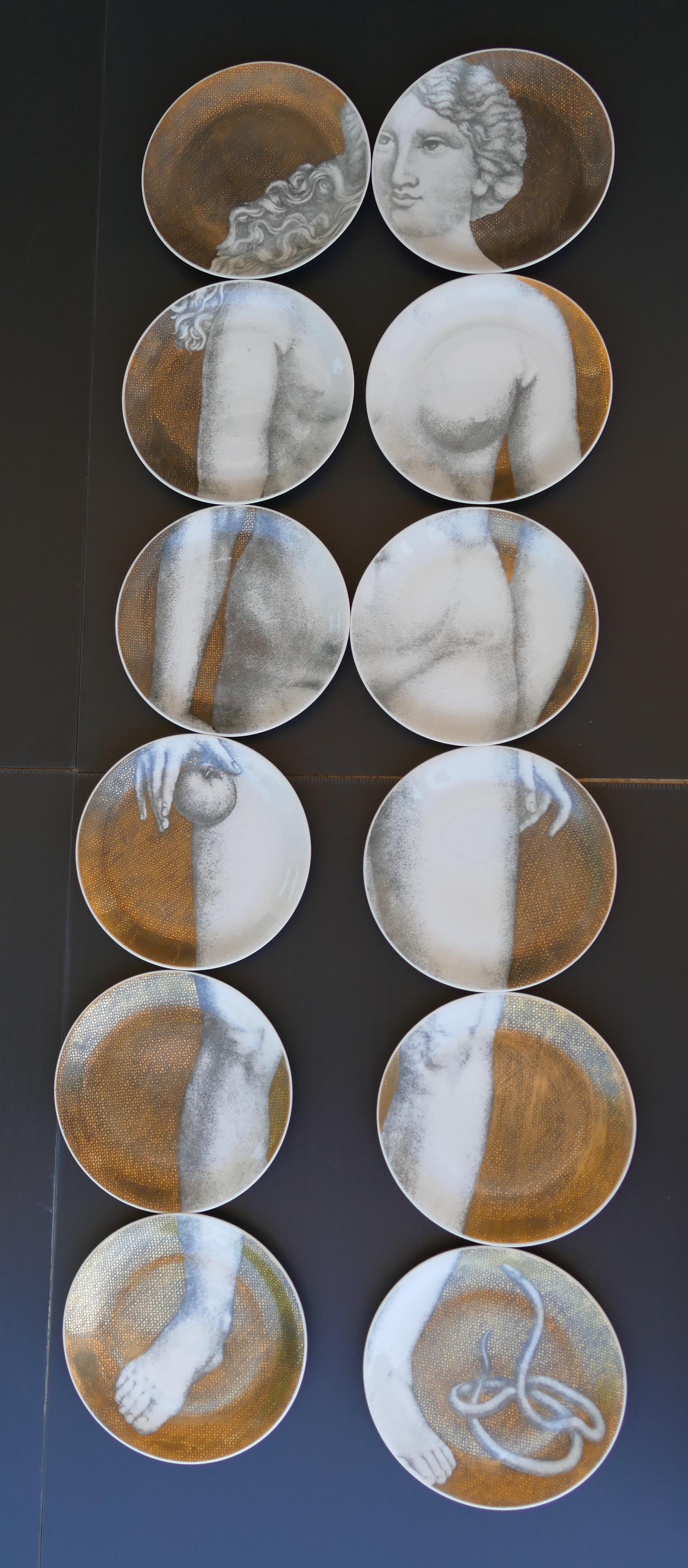 Eva, Composition of Plates by Piero Fornasetti, 1970s 11