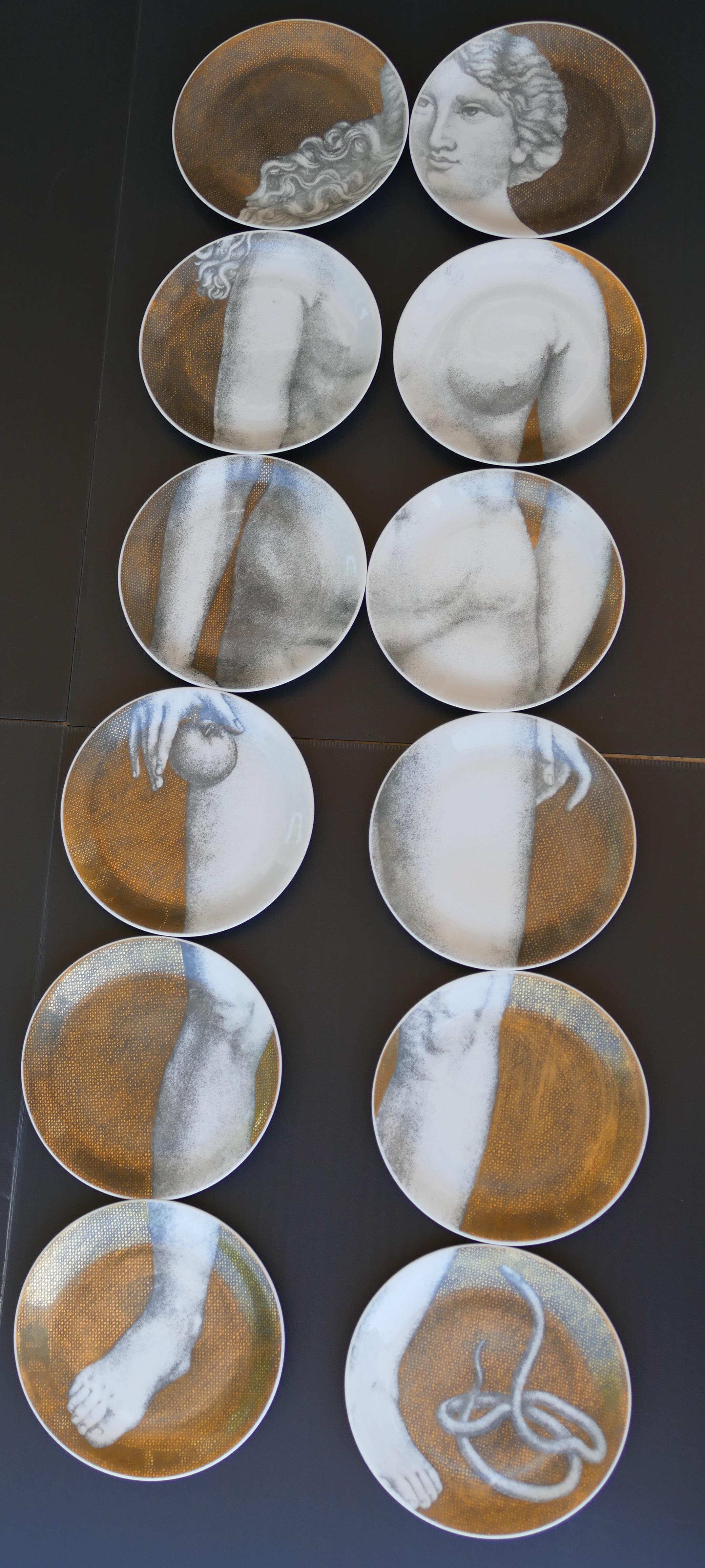 Eva, Composition of Plates by Piero Fornasetti, 1970s 12