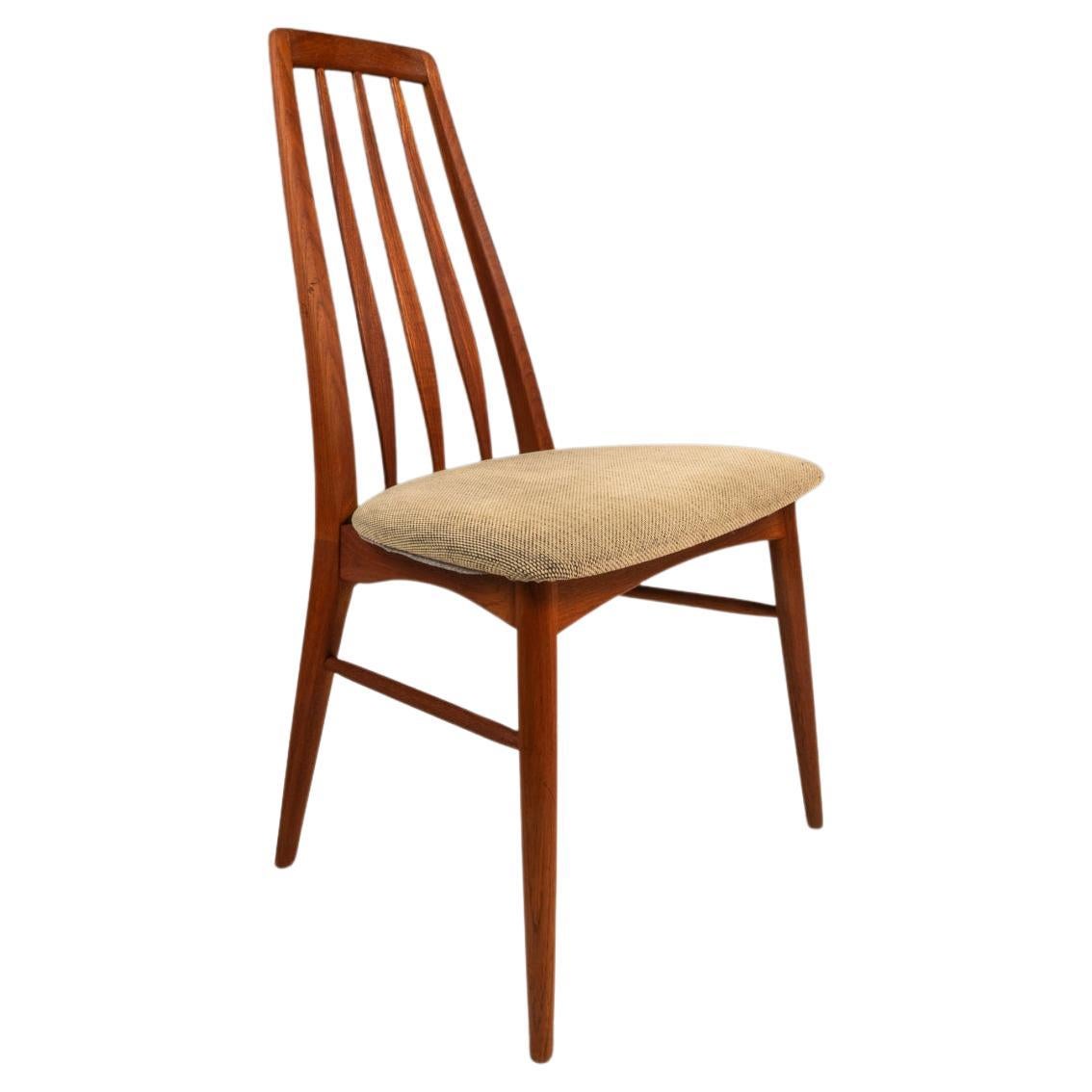 Sedia da pranzo "Eva" in teak, Niels Koefoed, Koefoeds Hornslet, Danimarca, anni '70 ca.