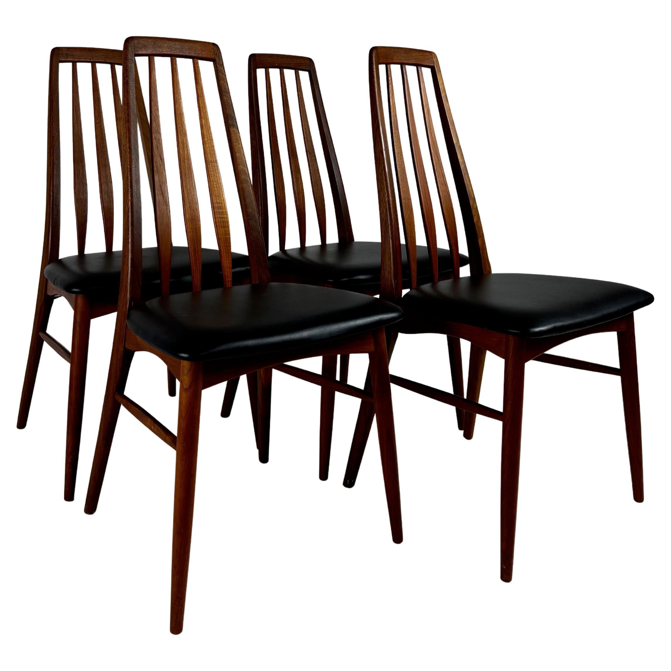 Eva Dining Chair Set by Niels Koefed For Sale