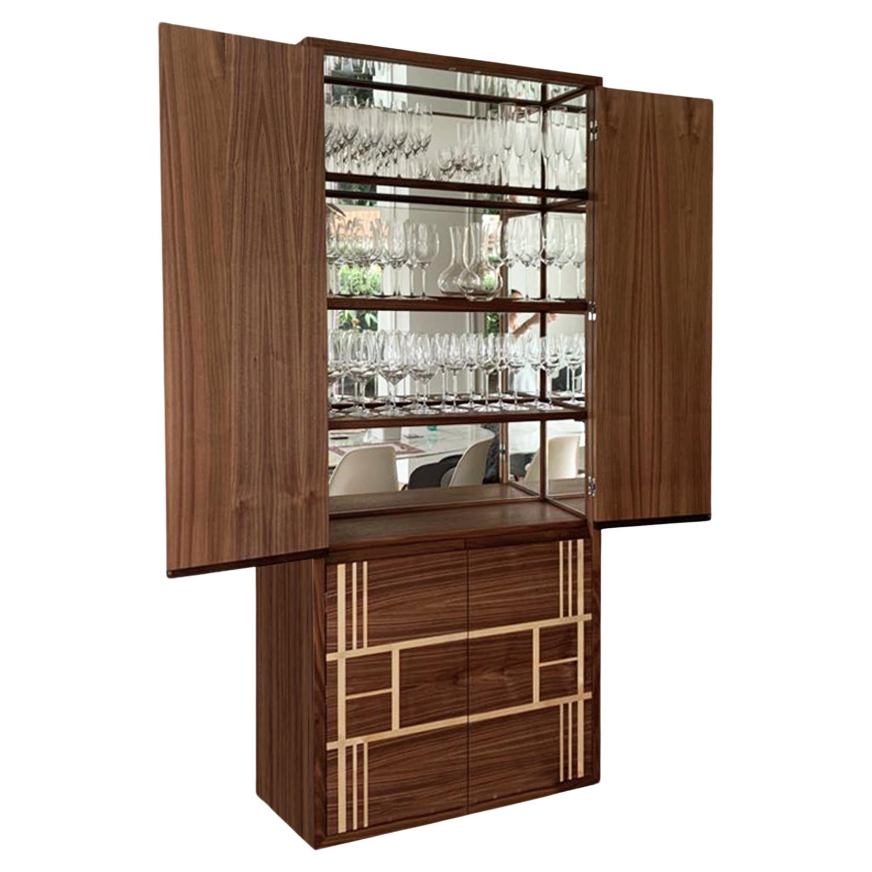 EVA drinks cabinet with mirror doors and For Sale 1stDibs