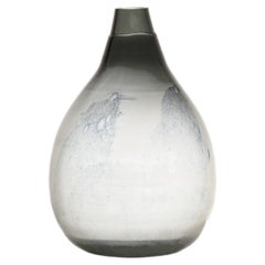 Eva Englund “Eldlek” Vase in Glass by Pukebergs Glasbruk, 1960s