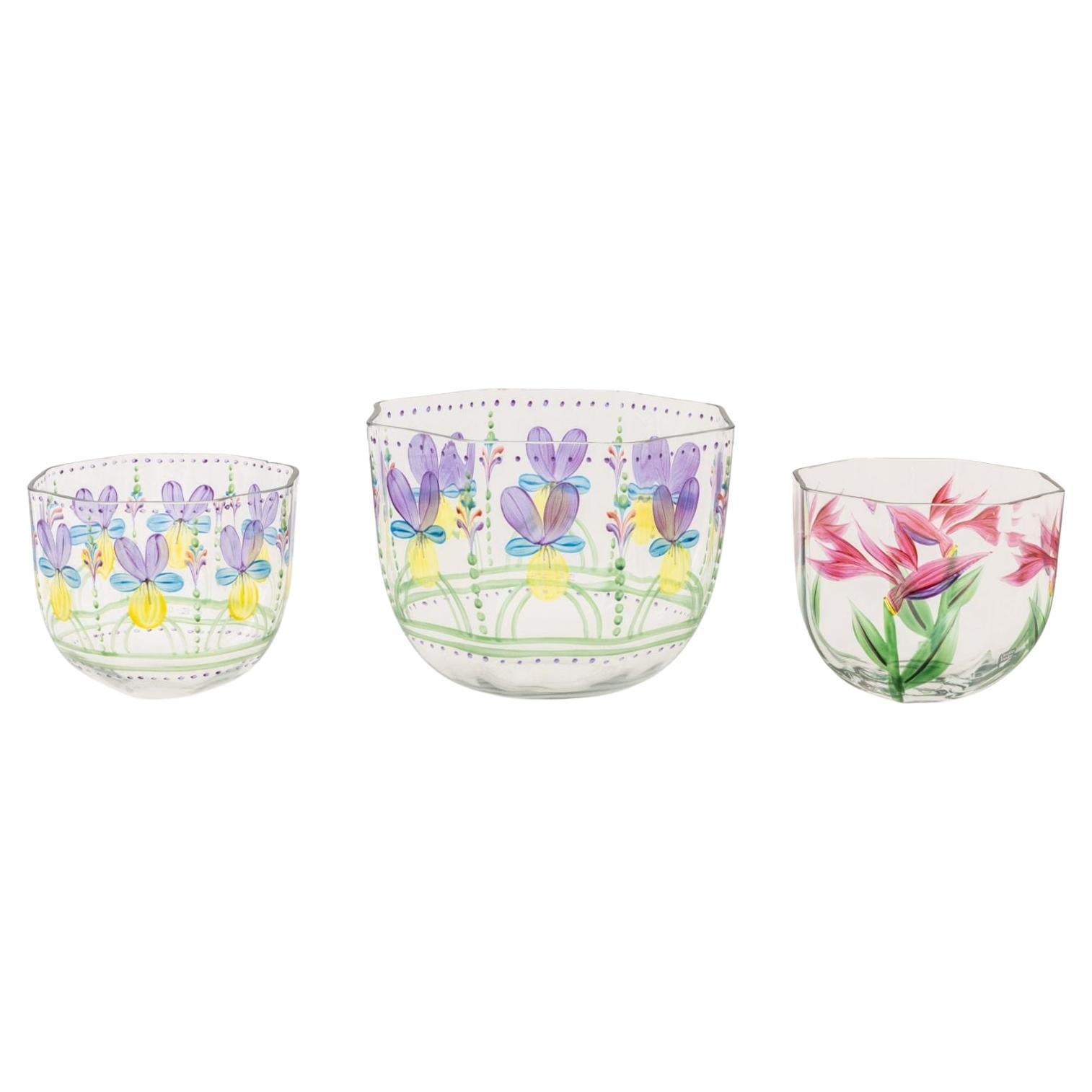 Painted Bols, coupes et paniers