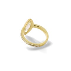 Eva Fehren 1.96 Carat Fancy Light Yellow Diamond Ring in 18 Karat Yellow Gold