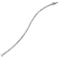 Eva Fehren Bracelet ligne en or blanc noirci 18 carats et diamants gris de 6,21 carats