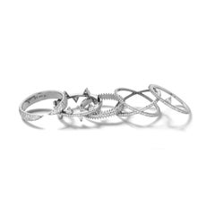 Eva Fehren Sovereign Ring in Platinum with White Diamonds