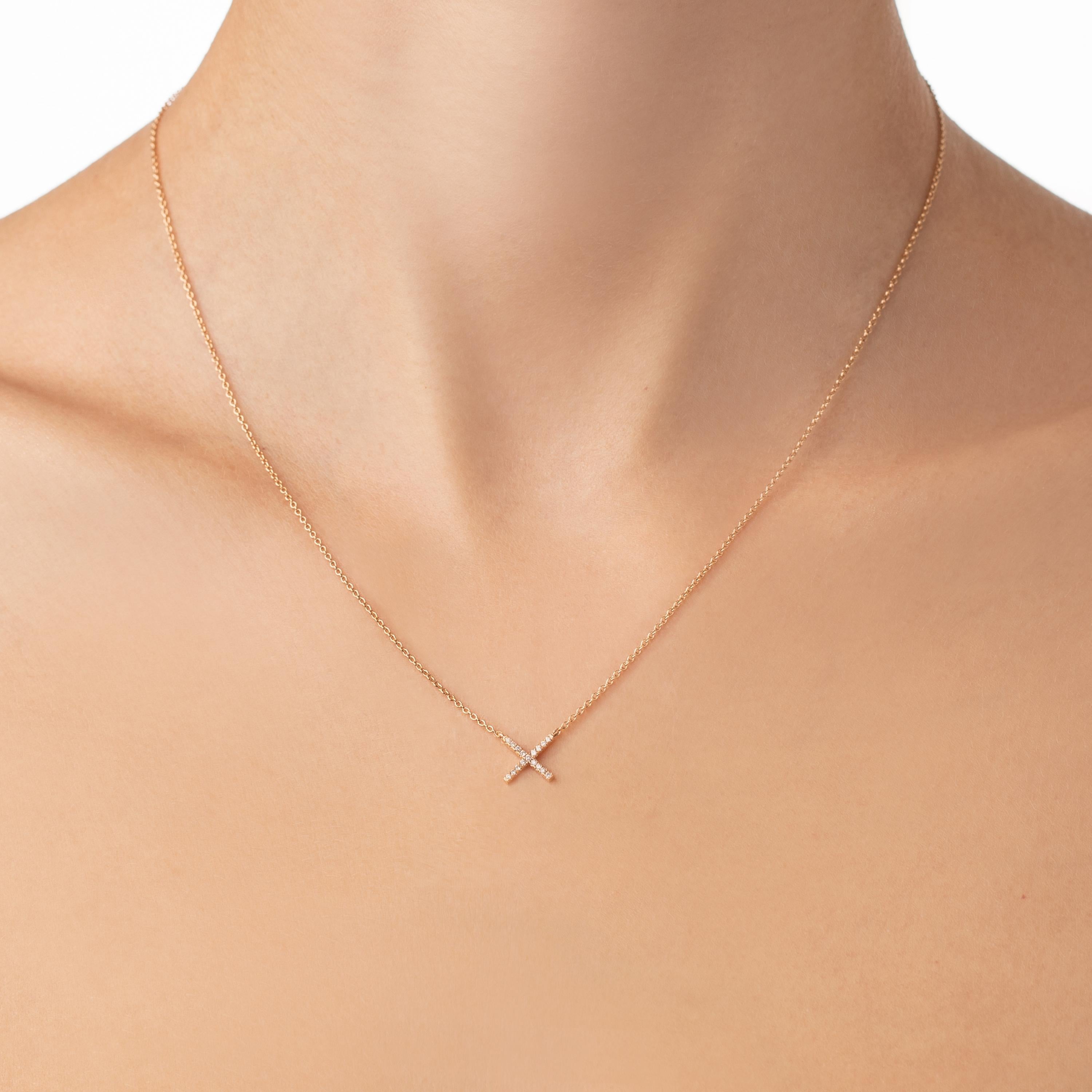 18K Rose Gold with Pale Champagne Diamonds on a rose gold chain. The necklace has the signature handmade custom Eva Fehren Clasp with a burnished White Diamond.

Handmade in New York City

The Eva Fehren design aesthetic allows women to build looks