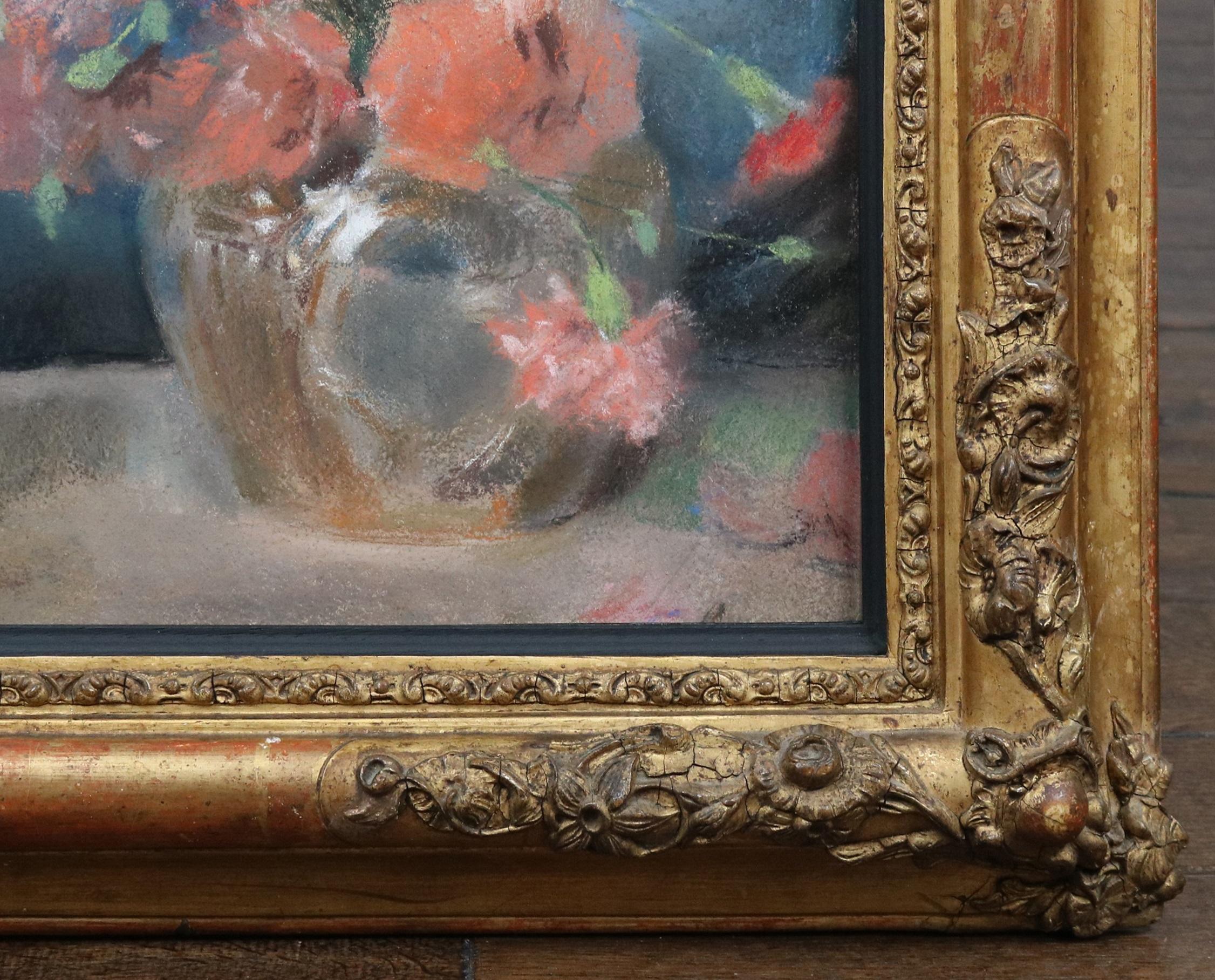 La Liseuse - Portrait au pastel impressionniste du XIXe siècle d'une jeune femme en train de lire 5