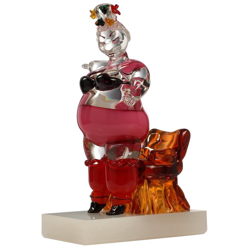 Eva Hannah 
Oscar Zanetti "Geisha" Murano Glass Unique Sculpture 2001
