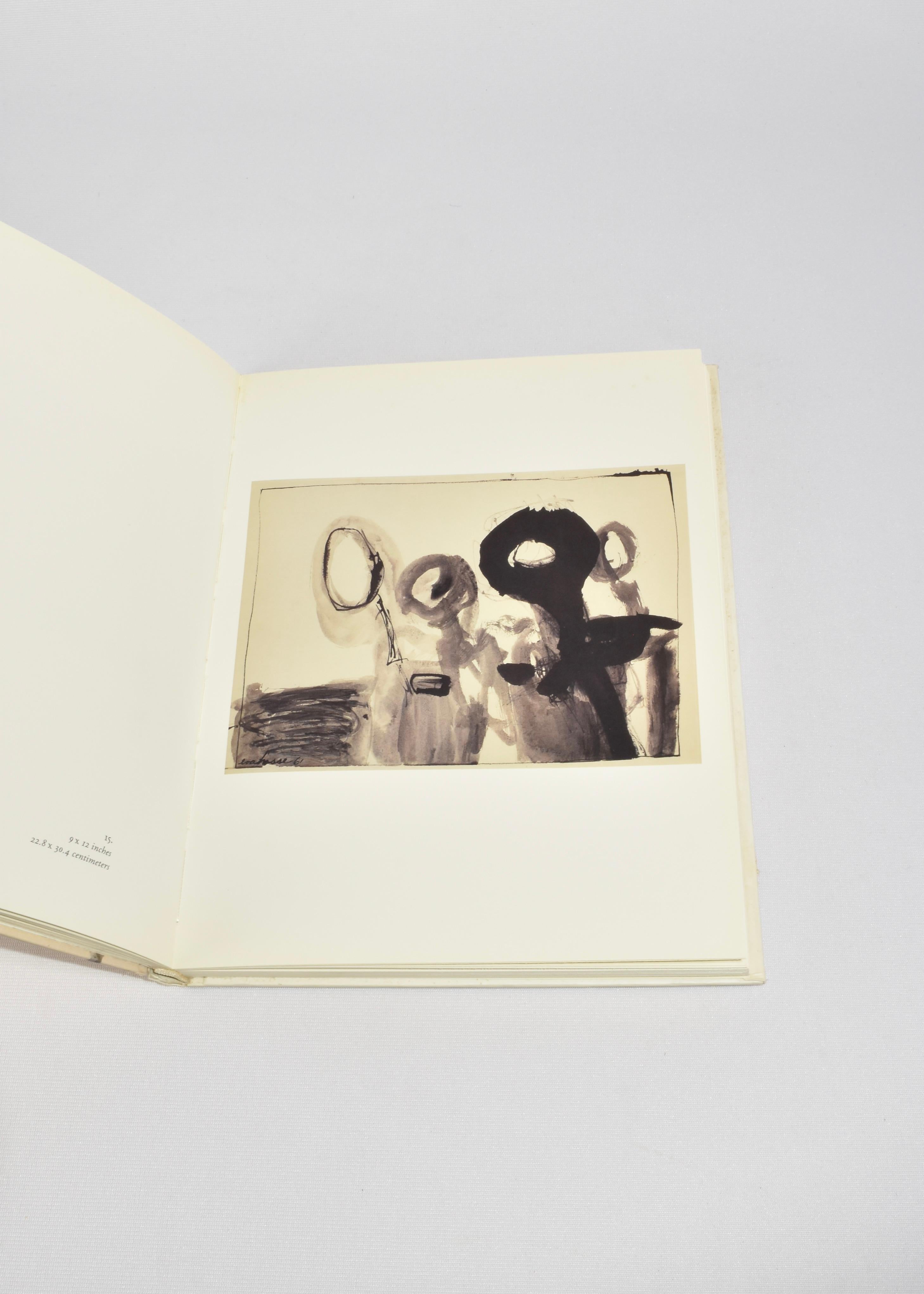 Hardback book titled Eva Hesse: Gouaches 1960–1961, designed by John Cheim. Published in 1991, 48 pages.

