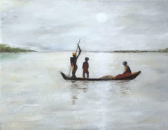 Boating, Painting, Oil on Canvas