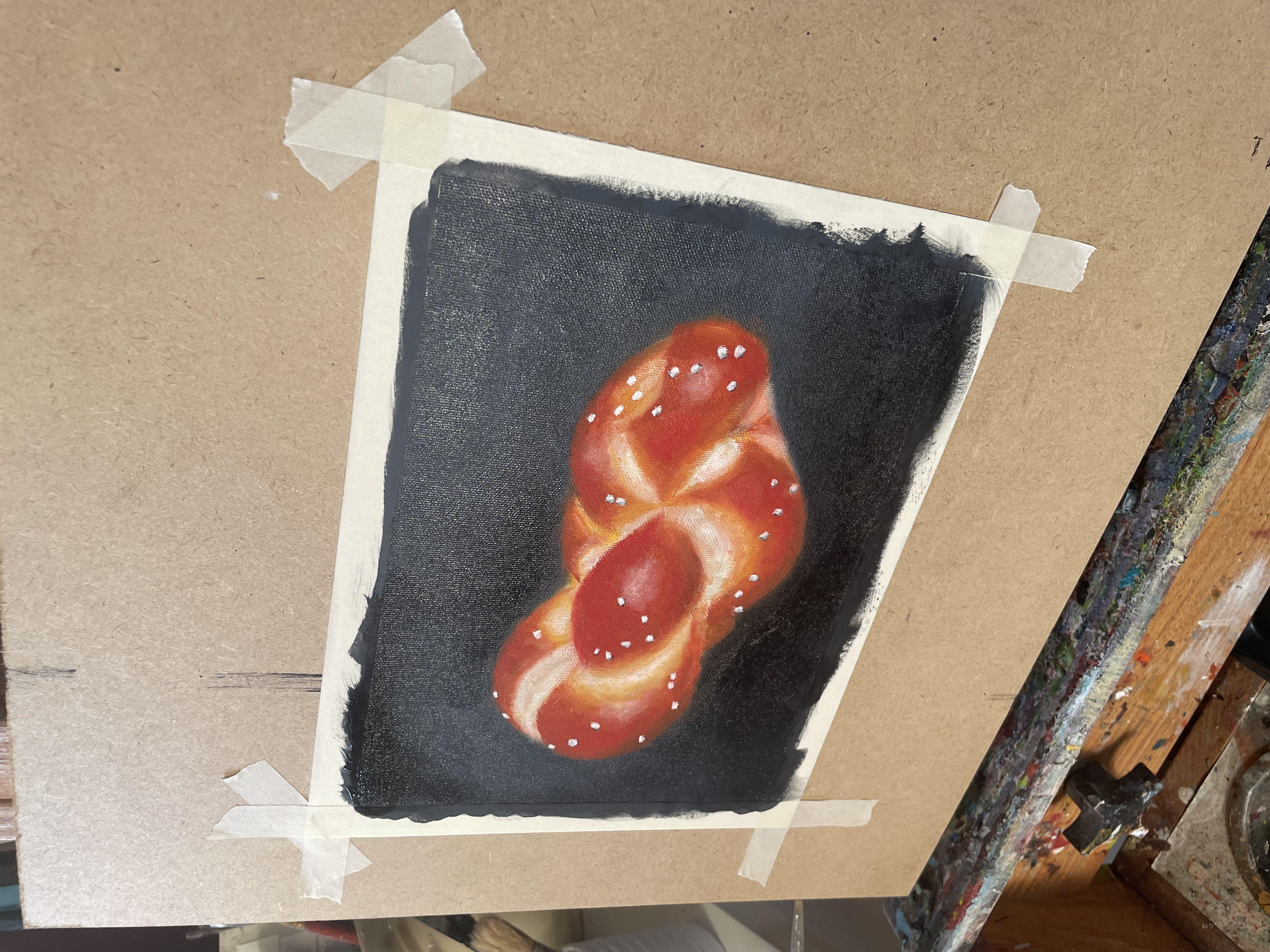 Brot, Gemälde, Öl auf Leinwand (Zeitgenössisch), Painting, von Eva Hoffmann