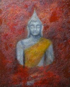 Buddha, Painting, Oil on Canvas