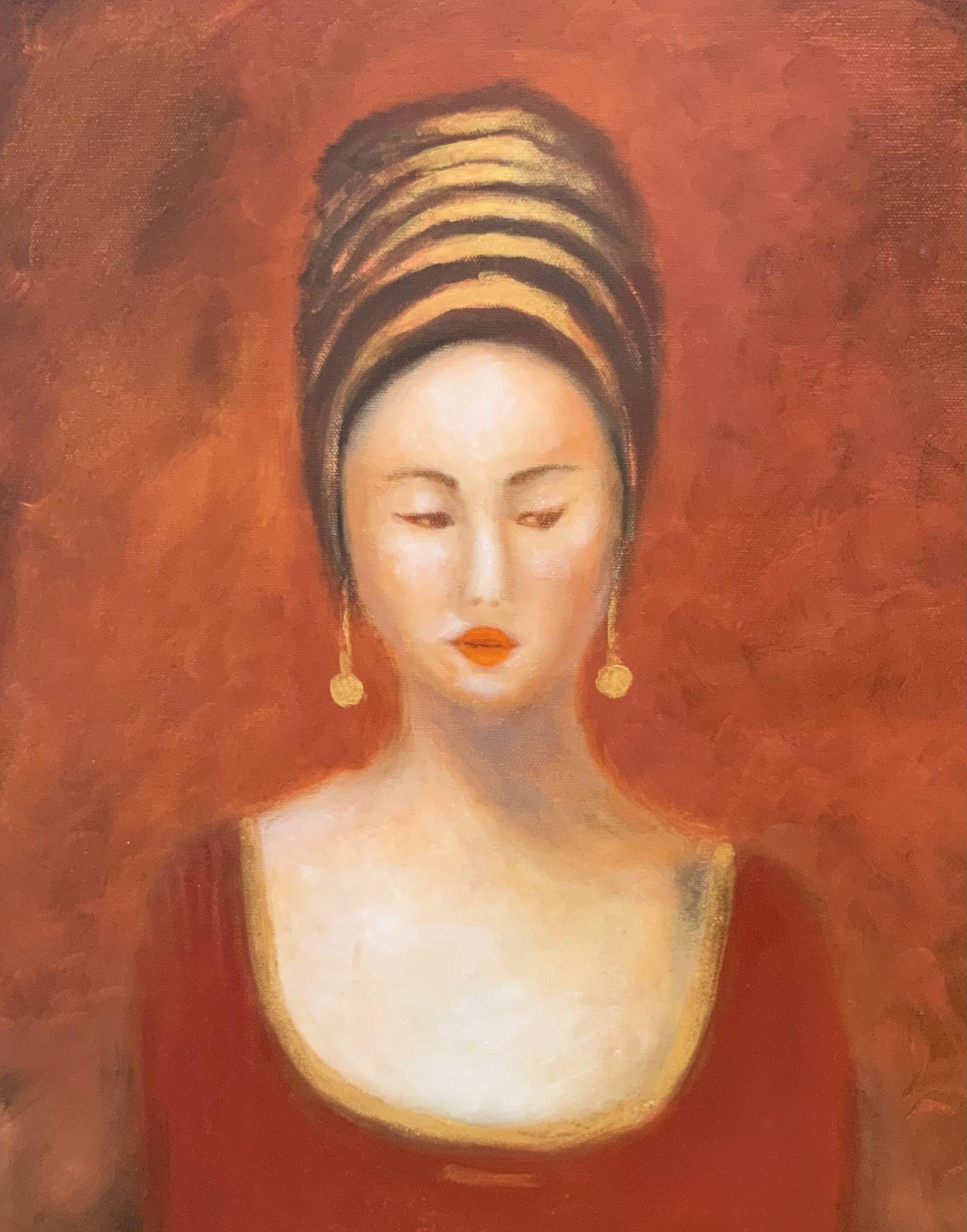 Eleganza, Pittura, Olio su tela - Painting Altro stile artistico di Eva Hoffmann