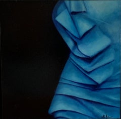 Fashion in blue, Painting, Oil on Canvas