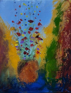 Flowers 24.2.24, Painting, Oil on Canvas