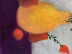 Flowers in vase, Painting, Oil on Canvas