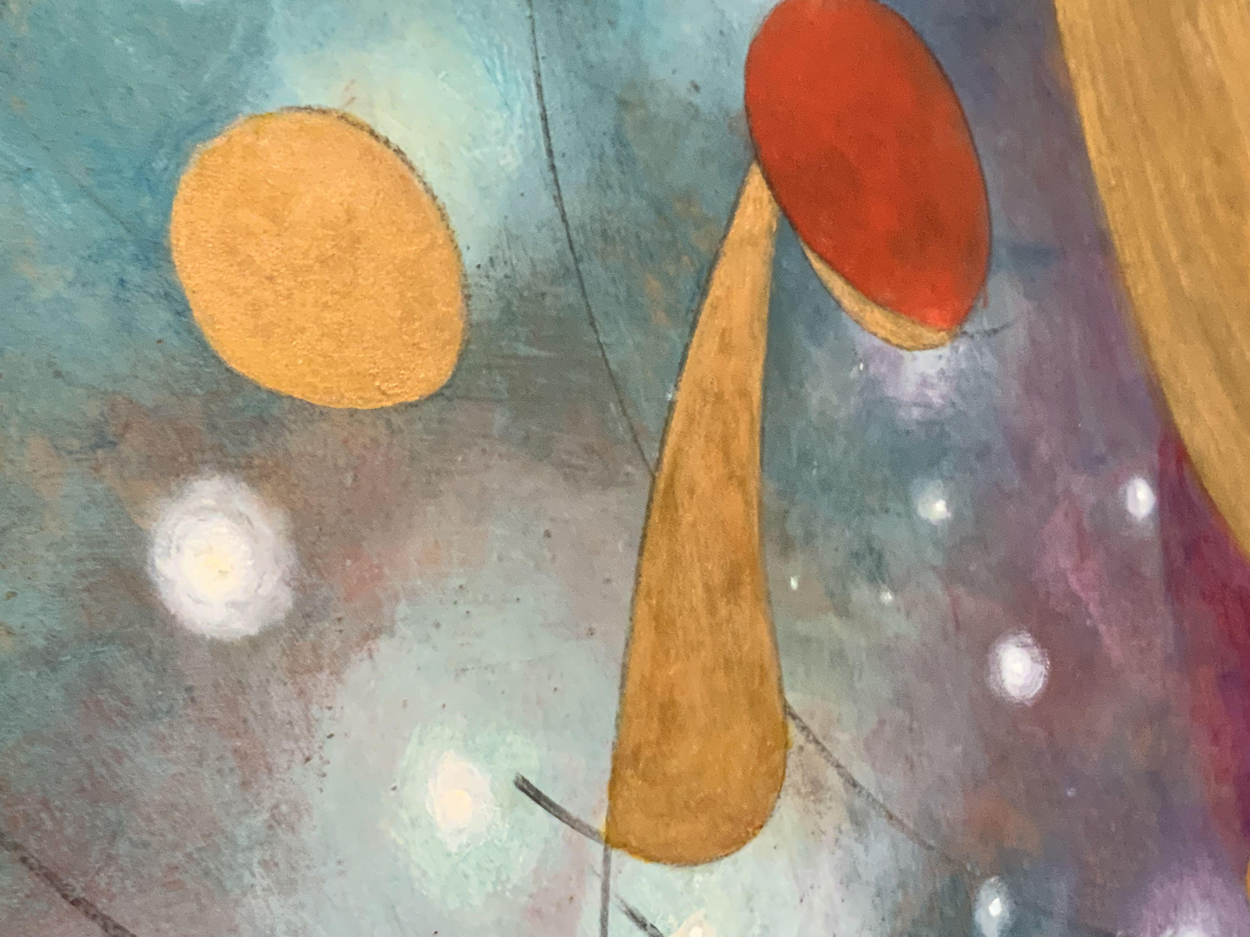 Peinture - Galaxy, huile sur toile - Painting de Eva Hoffmann