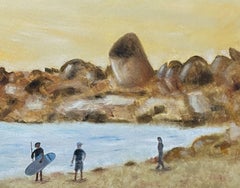 Lluandudno Beach Cape Town, Painting, Oil on Canvas