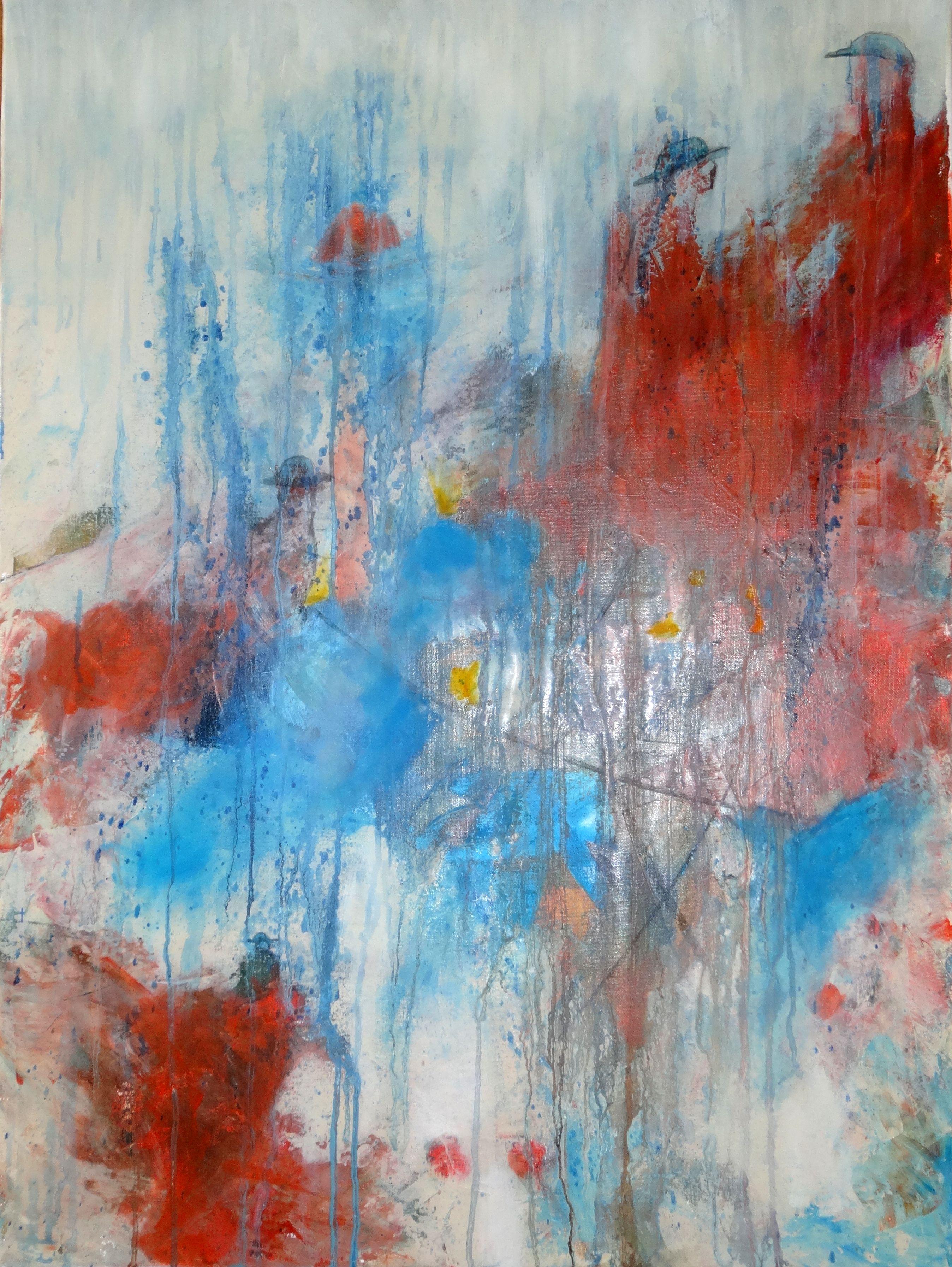 Eva Hoffmann Abstract Painting - Memory, Painting, Oil on Canvas