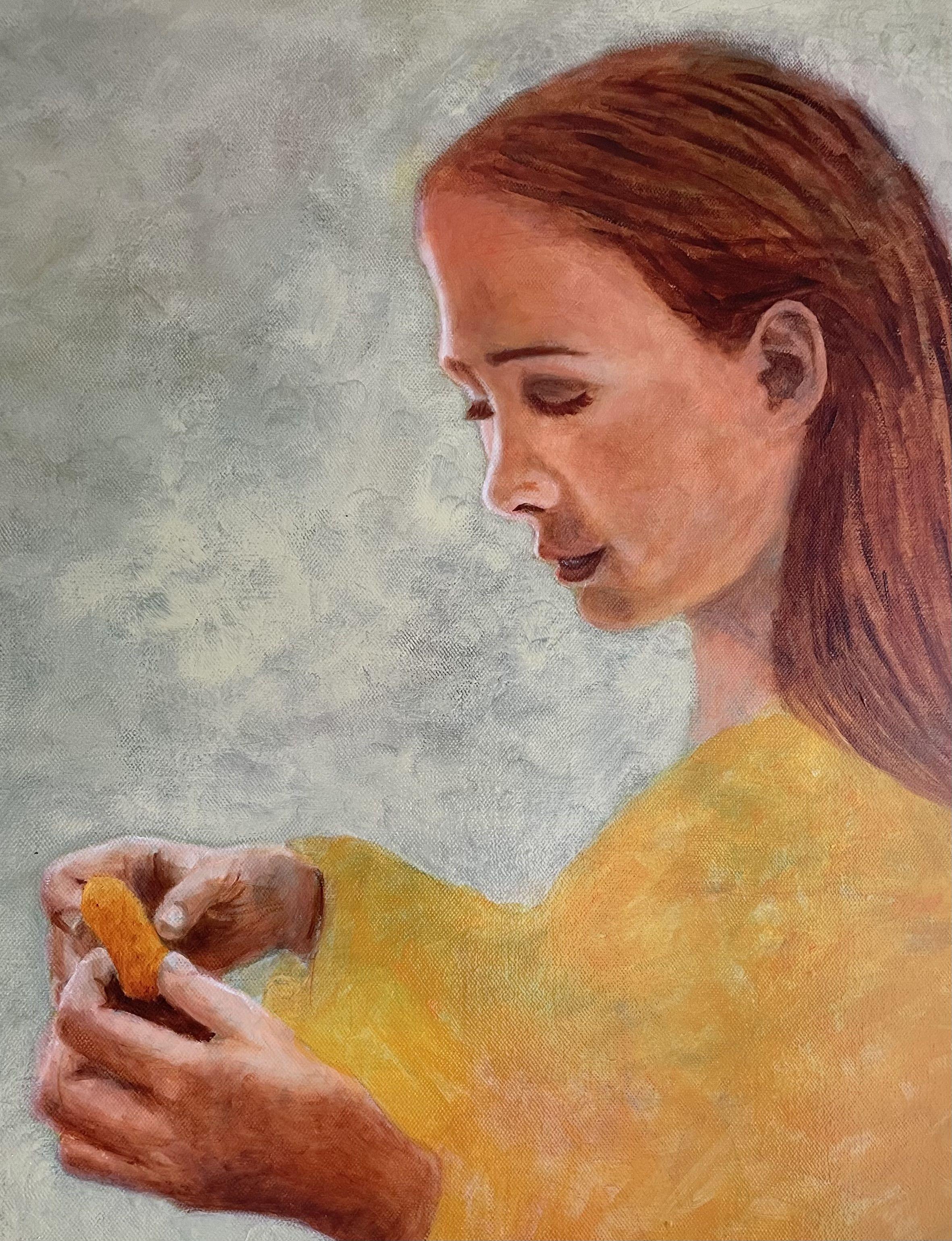 Ohana et Hilda, peinture sur toile - Réalisme Painting par Eva Hoffmann