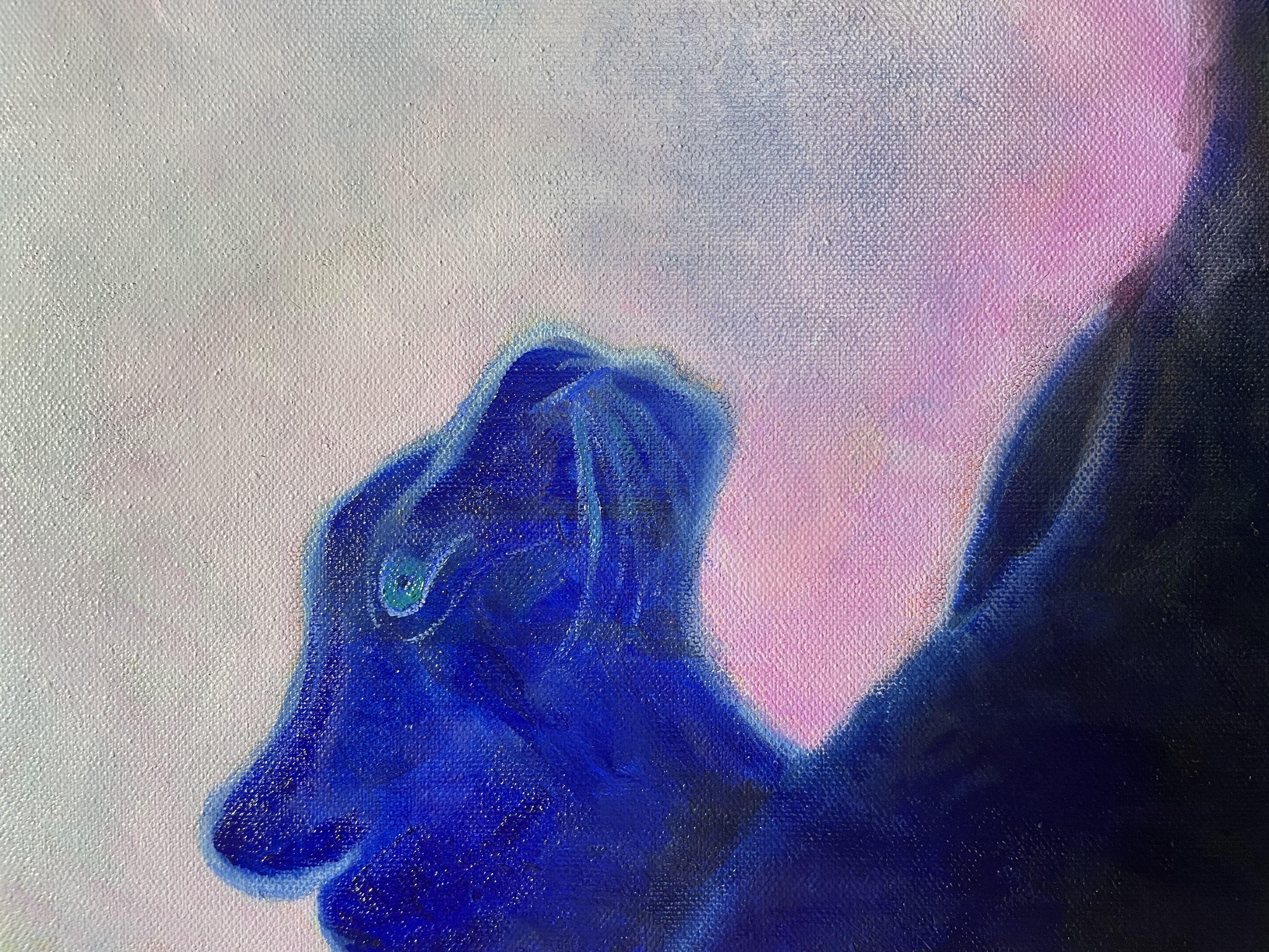   En mi pintura, he utilizado óleos para crear una poderosa escena con imágenes figurativas y realistas que, al mismo tiempo, tienen una carga simbólica. La obra capta la tensión dinámica entre el valor y el peligro. Una figura en el centro,