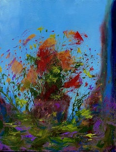 Reminding on flowers, Painting, Oil on Canvas