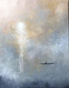 Sun and water, Painting, Oil on Canvas