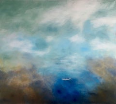 The sky and the sea, Painting, Oil on Canvas