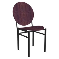 luxury wooden chairs Eva II Luxury Chair, Wooden Seat/Back and Metal Structure, Made in Italy